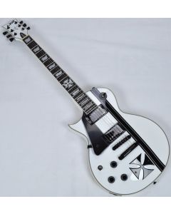 ESP LTD Iron Cross James Hetfield Left Hand Electric Guitar in Snow B-Stock sku number LIRONCROSSSWLH.B