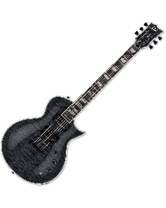 ESP LTD EC-1000 Piezo Quilted Maple Electric Guitar See Thru Black sku number LEC1000PIEZOQMSTBLK