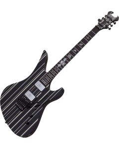 Schecter Signature Synyster Custom Electric Guitar Gloss Black w/ Silver Pin Stripes sku number SCHECTER1740