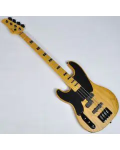Schecter Model-T Session Left-Handed Electric Bass Guitar in Aged Natural Finish sku number SCHECTER2849