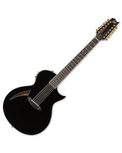 ESP LTD TL-12 12-String Acoustic Electric Guitar Black B-Stock sku number LTL12BLK.B