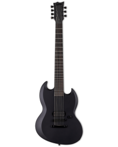 ESP LTD VIPER-7 Baritone Black Metal Black Satin Electric Guitar sku number LVIPER7BBKMBLKS