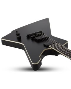 Schecter E-1 SLS Elite Evil Twin Electric Guitar in Satin Black sku number SCHECTER1343