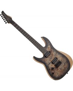 Schecter Reaper-6 Left Handed Electric Guitar in Satin Charcoal Burst sku number SCHECTER1512