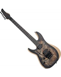 Schecter Reaper-6 FR Left Handed Electric Guitar in Satin Charcoal Burst sku number SCHECTER1513