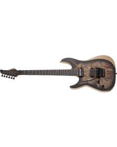 Schecter Reaper-6 FR-S Left Handed Electric Guitar in Satin Charcoal Burst sku number SCHECTER1514