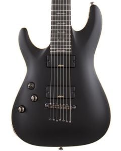 Schecter Demon 7 Left Handed Electric Guitar in Satin Black sku number SCHECTER3667