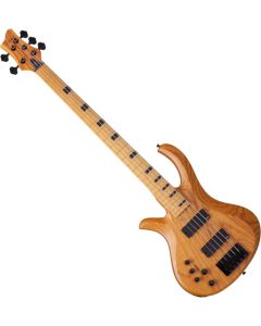 Schecter Session Riot-5 Left-Handed Electric Bass in Aged Natural Finish sku number SCHECTER2857