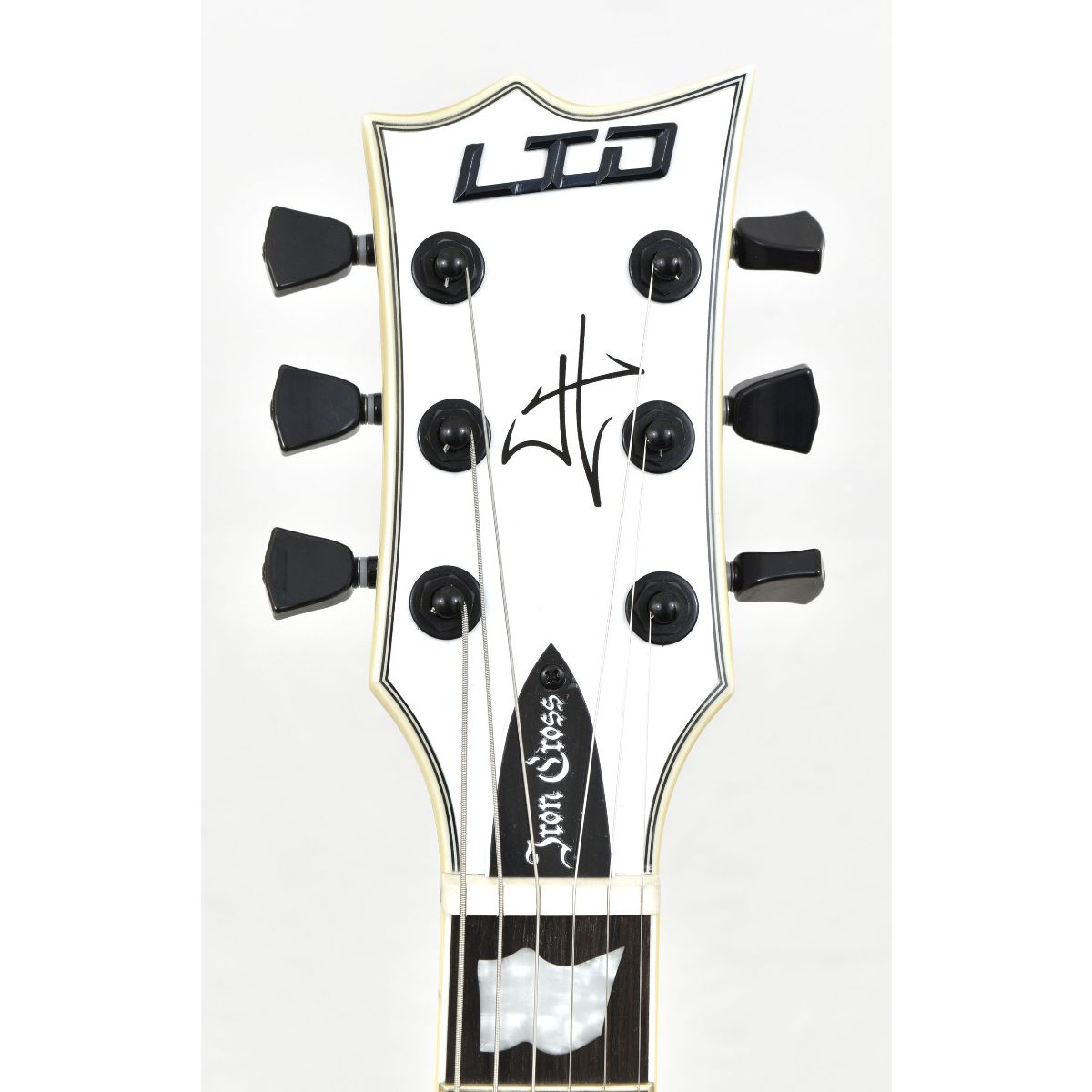 Esp Ltd James Hetfield Iron Cross Electric Guitar Snow White B Stock 0548