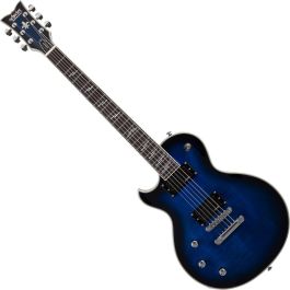 Schecter Solo-II Supreme Lefty Guitar See Thru Blue Burst