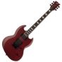 ESP LTD Viper-1000 Evertune Electric Guitar See Thru Black Cherry Satin sku number LVIPER1000ETQMSTBCS