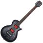 ESP Ben Burnley EC Baritone Electric Guitar See Thru Black Sunburst Satin sku number EBENBBQMSTBLKSBS