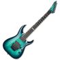 ESP E-II Horizon FR-7 7 String Electric Guitar Black Turquoise Burst sku number EIIHORFR7QMBLKTB