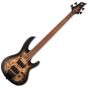 ESP LTD D-4 Electric Bass Black Natural Burst Satin sku number LD4BPBLKNBS