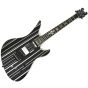 Schecter Synyster Custom-S Electric Guitar Gloss Black Silver Pin Stripes B-Stock 0205 sku number SCHECTER1741.B 0205