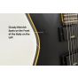 Schecter Demon-6 Guitar Aged Black Satin B-Stock 1515 sku number SCHECTER3660.B 1515