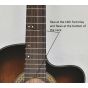 Ibanez GA35TCE Thinline Classical Acoustic Electric Guitar Dark Violin Sunburst B-Stock 1292 sku number GA35TCEDVS.B 1292