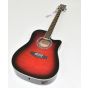 Ibanez PF28ECETRS PF Series Acoustic Guitar in Transparent Red Sunburst 0057 sku number PF28ECETRS.B 0057