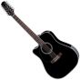 Takamine EF381DX Lefty Dreadnought 12 String Guitar Black sku number JTAKEF381DXLH