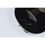 Ibanez AEB10E-BK Artwood Series Acoustic Electric Bass in Black High Gloss Finish sku number AEB10EBK.B