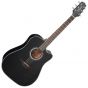 Takamine GD30CE-BLK G-Series G30 Acoustic Electric Guitar in Black Finish sku number TAKGD30CEBLK