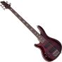 Schecter Omen Extreme-5 Left-Handed Electric Bass in Black Cherry Finish sku number SCHECTER2047