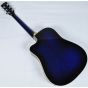 Ibanez PF15ECEWC-TBS PF Series Acoustic Guitar in Transparent Blue Sunburst High Gloss Finish SA150300754 sku number PF15ECEWCTBS.B 0754