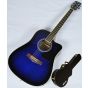 Ibanez PF15ECEWC-TBS PF Series Acoustic Guitar in Transparent Blue Sunburst High Gloss Finish SA150300754 sku number PF15ECEWCTBS.B 0754