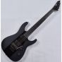 ESP LTD Deluxe M-1000 Electric Guitar in Satin Black with Gloss Stripe sku number LXM1000BLKSGS