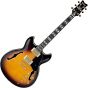 Ibanez Signature John Scofield JSM10 Hollow Body Electric Guitar Vintage Yellow Sunburst sku number JSM10VYS