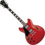 Ibanez Artcore AS73L Left-Handed Hollow Body Electric Guitar Transparent Cherry Red sku number AS73LTCD