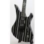 Schecter Synyster Custom Black w Silver Pin Stripes Electric Guitar 29 sku number 6SSGR-29