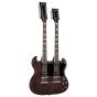 Dean Gran Sport Double Neck Worn Brown w/c Electric Guitar GS DBL WBS sku number GS DBL WBS