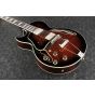 Ibanez AG Artcore Expressionist Left Handed Dark Brown Sunburst AG95QAL DBS Hollow Body Electric Guitar sku number AG95QALDBS