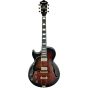 Ibanez AG Artcore Expressionist Left Handed Dark Brown Sunburst AG95QAL DBS Hollow Body Electric Guitar sku number AG95QALDBS
