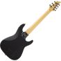 Schecter Demon 7 Left Handed Electric Guitar in Satin Black sku number SCHECTER3667