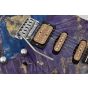 Schecter CET Custom USA Masterwork Guitar with Buckeye Burl Stabilized Top sku number MW CET PURPLE STABILIZED