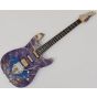 Schecter CET Custom USA Masterwork Guitar with Buckeye Burl Stabilized Top sku number MW CET PURPLE STABILIZED