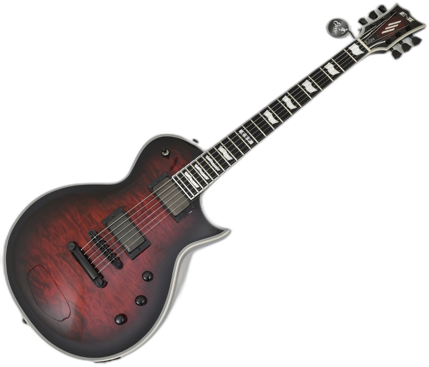 ESP E-II Eclipse QM Tiger Eye | Studio Gears
