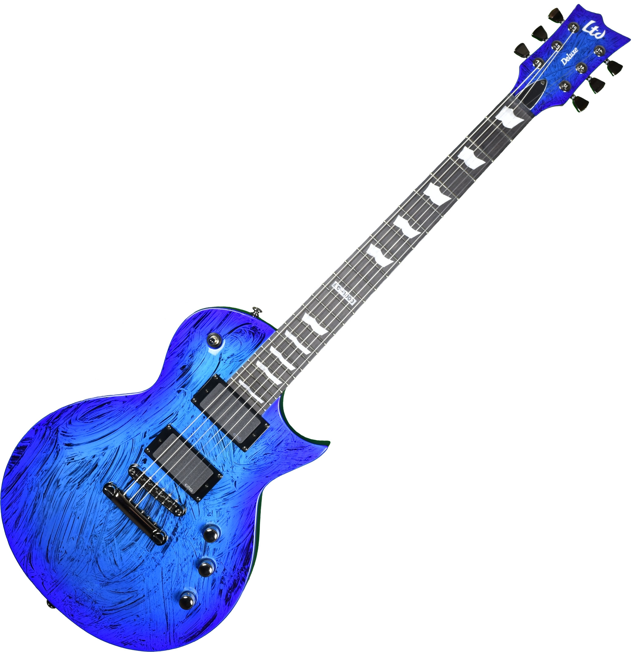 ESP LTD Deluxe EC-1000 Prototype Electric Guitar Swirl Red Finish