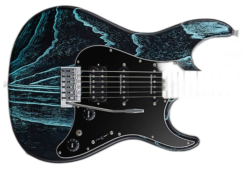 ESP Snapper CTM 24 Frets Electric Guitar in See Thru Black