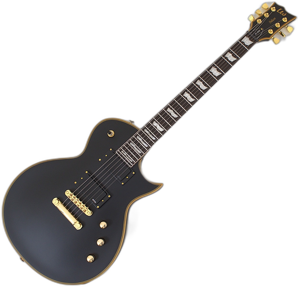 ESP LTD EC-407 7 Strings Left Handed Electric Guitar in Black Satin B-
