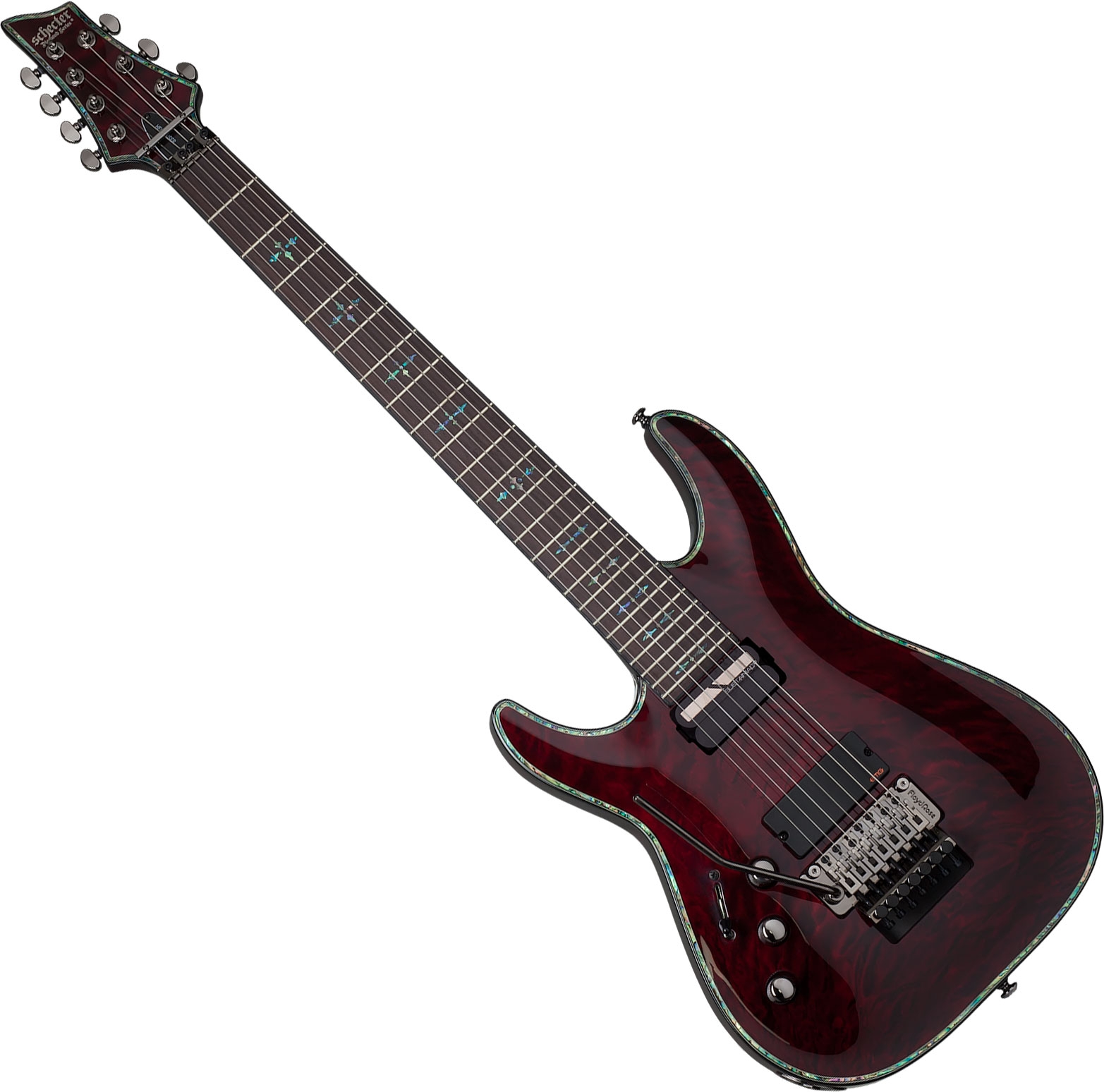 Schecter Hellraiser C-8 Left-Handed 8-String Electric Guitar Black Che