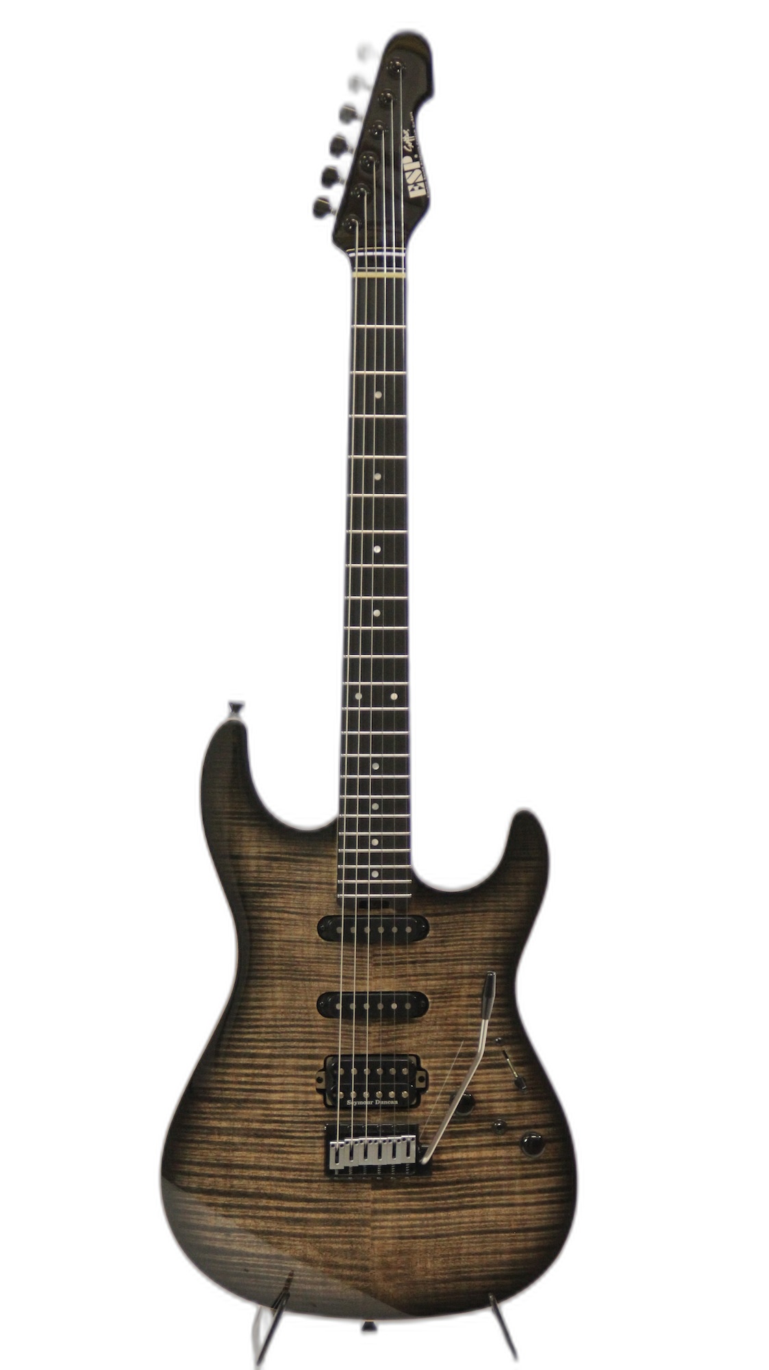ESP Snapper CTM 24 Frets Electric Guitar in See Thru Black