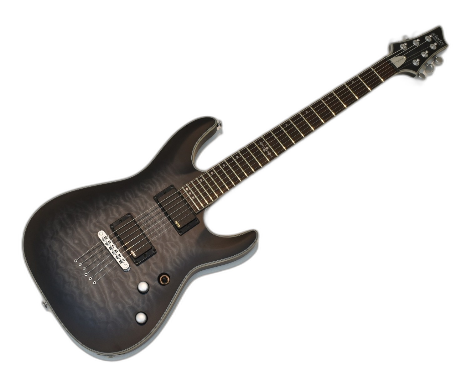Schecter C-1 Platinum Electric Guitar See-Thru Black Satin B-Stock