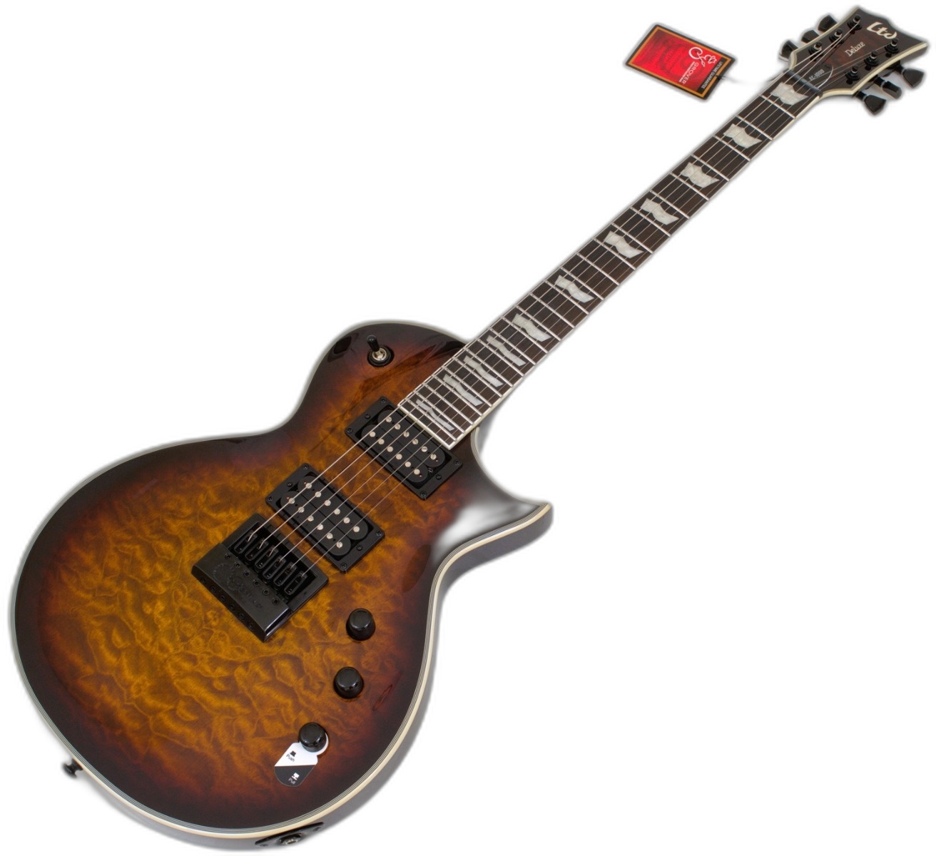 ESP LTD Deluxe EC-1000 KOA Top Guitar in Natural B-Stock