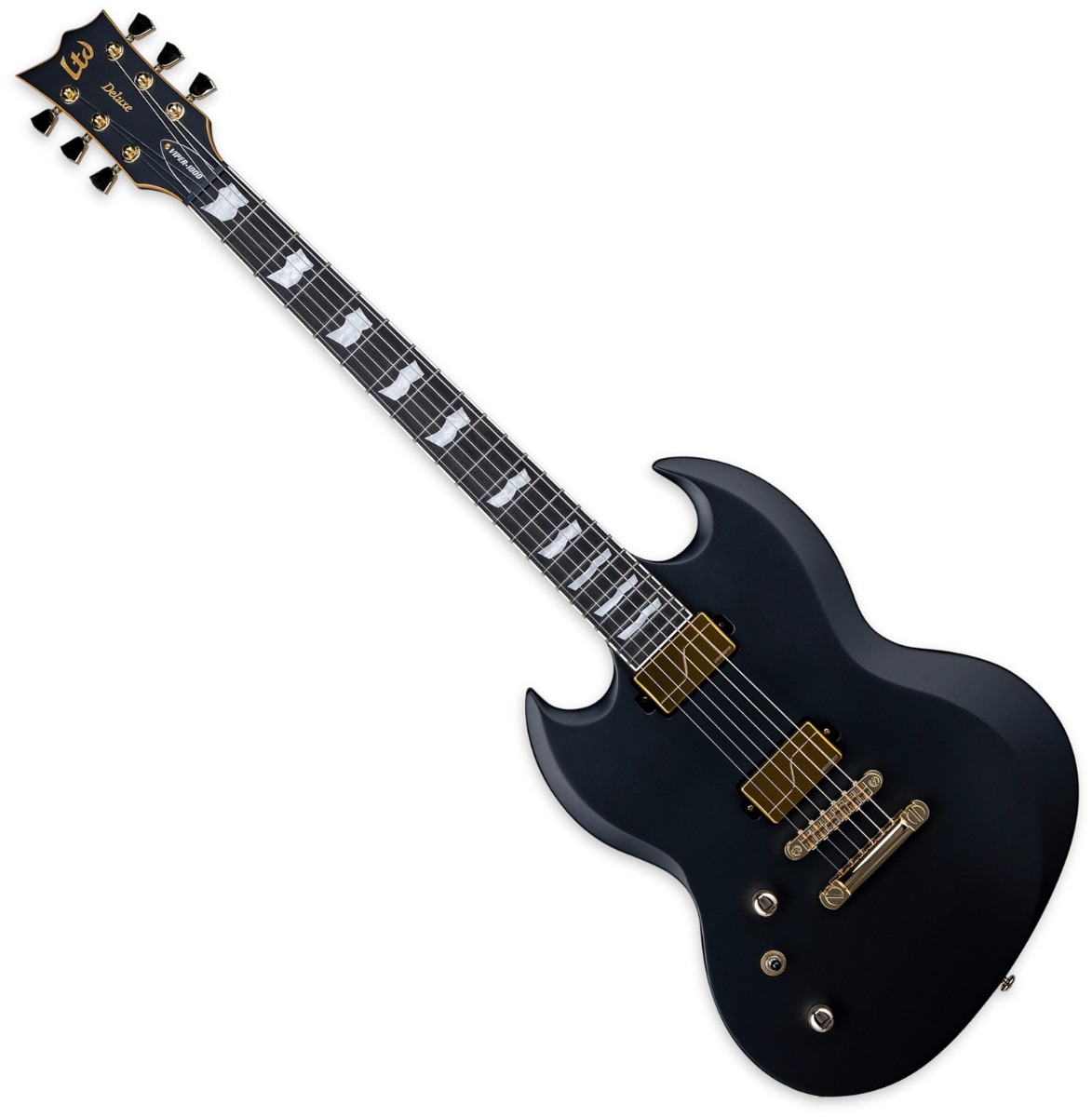 ESP LTD James Hetfield Vulture Left Handed Electric Guitar in Black Sa
