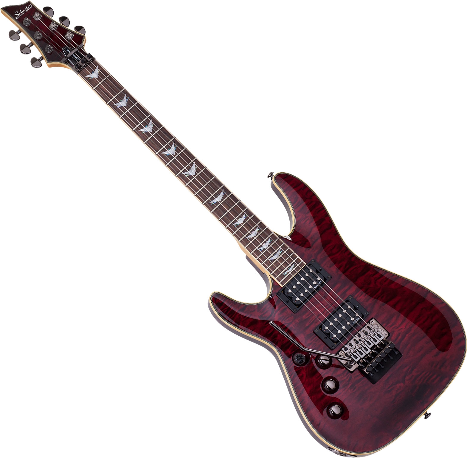 レフティー　SCHECTER OMEN EXTREME-6 FR LH BCH Schecter Omen Extreme-6 Left-Handed Electric Guitar in Black Cherry Fi