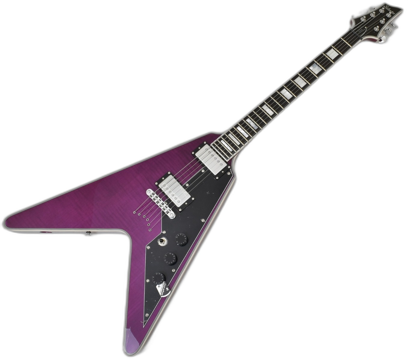 Schecter V1 Custom Trans Purple | Studio Gears
