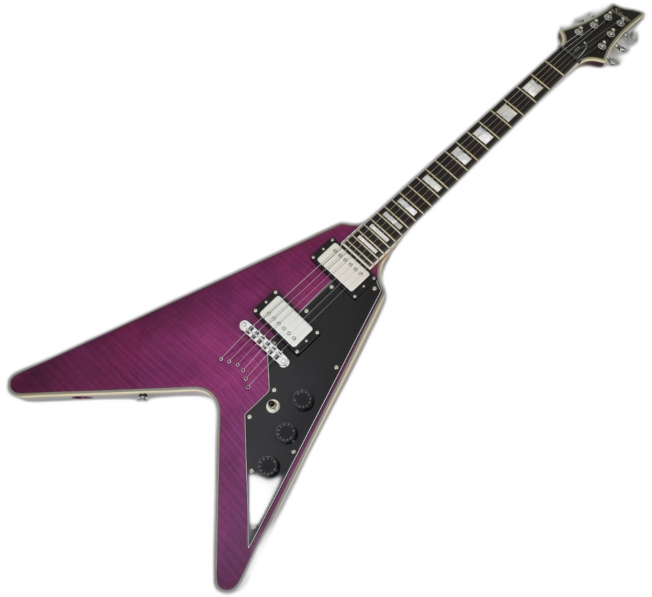 Schecter V1 Custom Trans Purple | Studio Gears